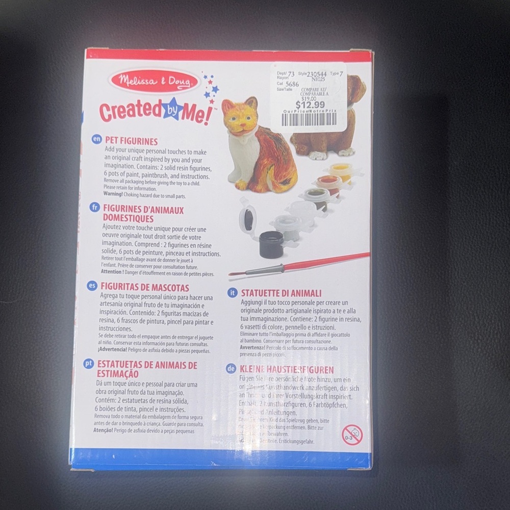 NEW Melissa & Doug Pet Figurine Painting Set - Picture 4 of 4